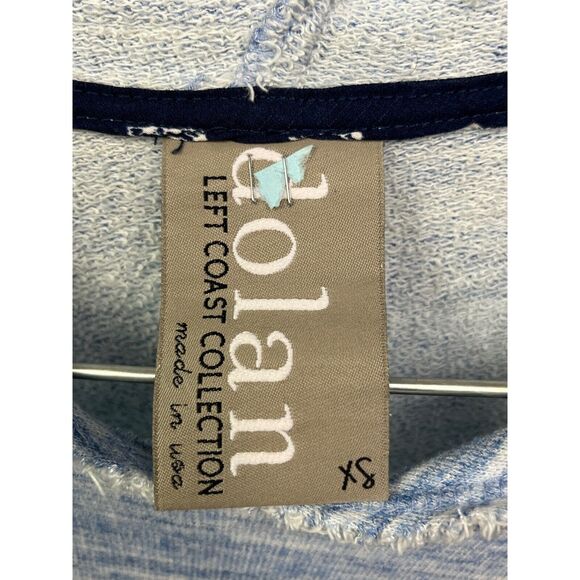 DOLAN Sweatshirt womens‎ XS X-small Left Coast Collection hooded short sleeve - Picture 3 of 6